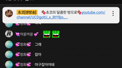 1월17일 초코 2부방송중~~