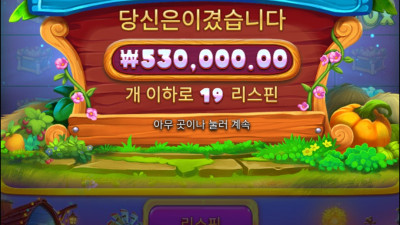 헌이신 소액유저 배팅 당첨 결과